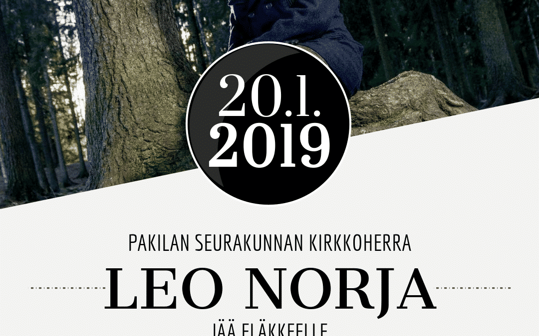 20.01.2019 Kirkkoherra Leo Norjan lähtöjuhla
